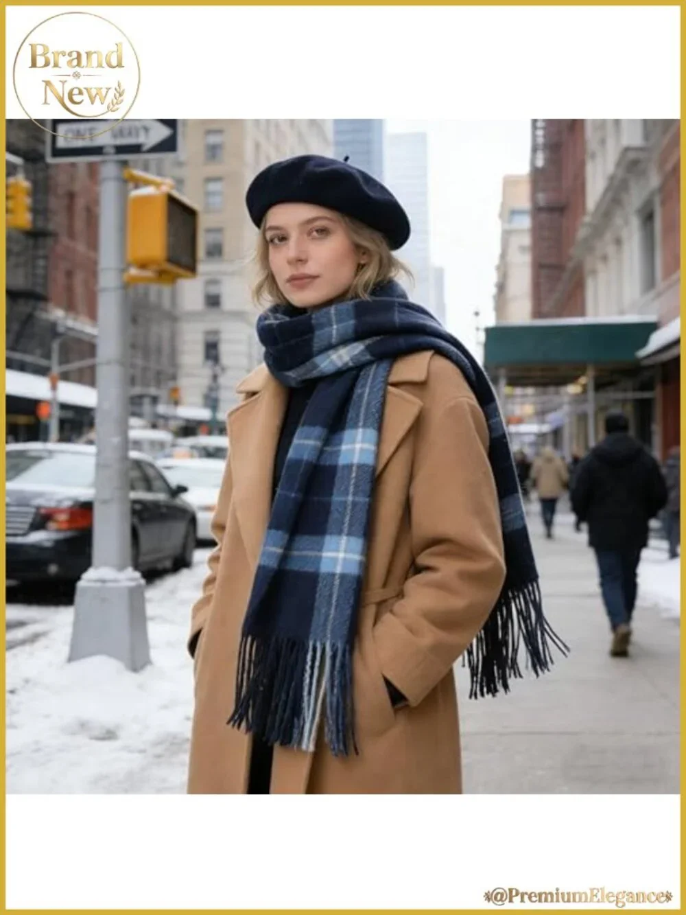 Scottish Tartan Plaid Scarf Winter Cold Weather Soft Warm Shawl Wrap Fringes